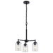 Kichler KK44029BK Black Mini Chandelier