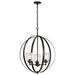 Kichler KK44034OZ Olde Bronze Entrance / Foyer Pendant