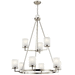 Kichler KK44037NI Brushed Nickel Large Foyer Chandelier