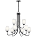 Kichler KK44378BK Black Mid Sized Chandelier