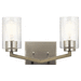 Kichler KK45033DAG Distressed Antique Gray 2 Bulb Bathroom Light