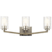 Kichler KK45034DAG Distressed Antique Gray 3 Bulb Bathroom Light