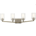 Kichler KK45035DAG Distressed Antique Gray 4 or more Bulb Bathroom Light