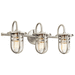 Kichler KK45133NI Brushed Nickel 3 Bulb Bathroom Light