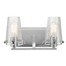 Kichler KK45296CH Chrome 2 Bulb Bathroom Light