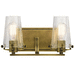 Kichler KK45296NBR Natural Brass 2 Bulb Bathroom Light