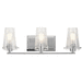 Kichler KK45297CH Chrome 3 Bulb Bathroom Light