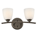 Kichler KK45359OZ Olde Bronze 2 Bulb Bathroom Light