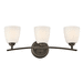 Kichler KK45360OZ Olde Bronze 3 Bulb Bathroom Light