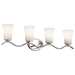 Kichler KK45377CHL18 Chrome 4 or more Bulb Bathroom Light