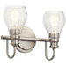 Kichler KK45391NI Brushed Nickel 2 Bulb Bathroom Light