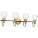 Kichler KK45393CLZ Classic Bronze 4 or more Bulb Bathroom Light