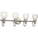 Kichler KK45393NI Brushed Nickel 4 or more Bulb Bathroom Light