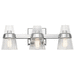 Kichler KK45397CH Chrome 3 Bulb Bathroom Light