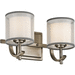 Kichler KK45450AP Antique Pewter 2 Bulb Bathroom Light