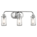 Kichler KK45459CH Chrome 3 Bulb Bathroom Light