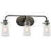 Kichler KK45459OZ Olde Bronze 3 Bulb Bathroom Light