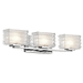 Kichler KK45479CH Chrome 3 Bulb Bathroom Light