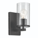 Kichler KK45495BKCLR Black 1 Bulb Wall Sconce