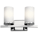 Kichler KK45496CH Chrome 2 Bulb Bathroom Light