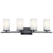 Kichler KK45498BK Black 4 or more Bulb Bathroom Light