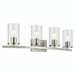 Kichler KK45498NICLR Brushed Nickel 4 or more Bulb Bathroom Light