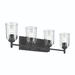 Kichler KK45575BKCLR Black 4 or more Bulb Bathroom Light