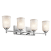 Kichler KK45575CH Chrome 4 or more Bulb Bathroom Light