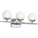 Kichler KK45582CH Chrome 3 Bulb Bathroom Light