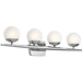 Kichler KK45583CH Chrome 4 or more Bulb Bathroom Light