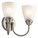 Kichler KK45638NI Brushed Nickel 2 Bulb Bathroom Light