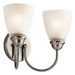 Kichler KK45638NIL18 Brushed Nickel 2 Bulb Bathroom Light