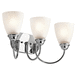 Kichler KK45639CH Chrome 3 Bulb Bathroom Light