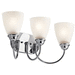 Kichler KK45639CHL18 Chrome 3 Bulb Bathroom Light