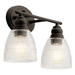 Kichler KK45696OZ Olde Bronze 2 Bulb Bathroom Light