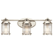 Kichler KK45772PN Polished Nickel 3 Bulb Bathroom Light