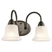 Kichler KK45882OZ Olde Bronze 2 Bulb Bathroom Light