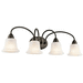 Kichler KK45884OZ Olde Bronze 4 or more Bulb Bathroom Light