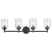 Kichler KK45887BK Black 4 or more Bulb Bathroom Light