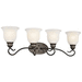 Kichler KK45904OZL18 Olde Bronze 4 or more Bulb Bathroom Light