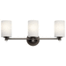 Kichler KK45923OZL18 Olde Bronze 3 Bulb Bathroom Light