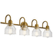 Kichler KK45974NBR Natural Brass 4 or more Bulb Bathroom Light