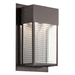 Kichler KK49190AZLED Architectural Bronze Outdoor Entrance Wall Light