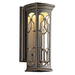 Kichler KK49227OZLED Olde Bronze Outdoor Entrance Wall Light