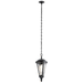 Kichler KK49236BSL Black with Silver Highlights Outdoor Hanging Lantern