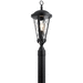 Kichler KK49237BSL Black with Silver Highlights Post Light