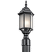 Kichler KK49256BKS Black Post Light