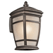 Kichler KK49272RZ Rubbed Bronze Outdoor Entrance Wall Light