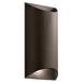 Kichler KK49279AZTLED Textured Architectural Bronze Outdoor Entrance Wall Light