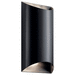 Kichler KK49279BKLED Black Outdoor Entrance Wall Light